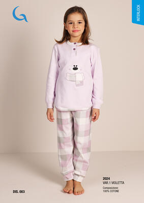 PIGIAMA BAMBINA M/L 3024 Tellini S.r.l. Wholesale Clothing
